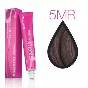 5MR Matrix Socolor.beauty, Крем-краска перманентная, шатен мокка красный