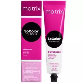 6BR Matrix Socolor Pre-Bonded, Крем-краска перманентная, темный блондин коричнево красный, 90мл