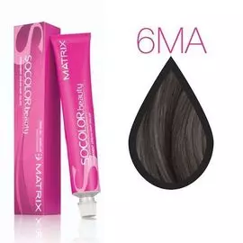 6ma matrix socolor.beauty, крем-краска перманентная, темный блондин мокка пепльный