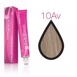 10av matrix socolor.beauty, крем-краска перманентная, очень-очень светлый блондин пепельно-перламутр