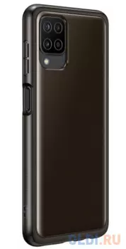 Чехол (клип-кейс) Samsung для Samsung Galaxy A12 Soft Clear Cover черный (EF-QA125TBEGRU)