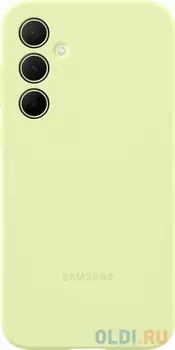 Чехол (клип-кейс) Samsung Silicone Case A35, для Samsung Galaxy A35, лайм [ef-pa356tmegru]