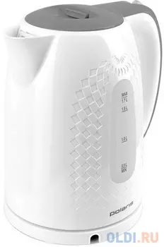 Чайник Polaris PWK 1713C 2200 Вт белый серый 1.7 л пластик