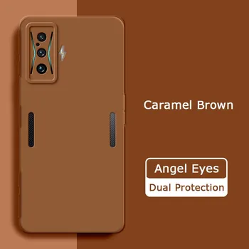 Angel Eyes Square Liquid Silicone Back Cover для Xiaomi POCO F4 GT F4GT 5G Camera Protective Phone Case POCOF4GT Fundas Xiaomi POCO F4