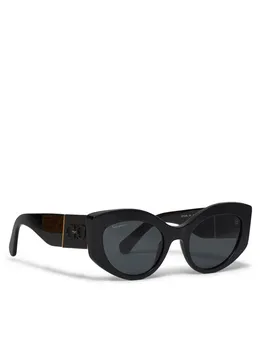 Солнцезащитные очки Salvatore Ferragamo, черный
