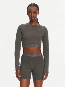 Облегающая блузка Ribbed JD0014 Adidas, черный