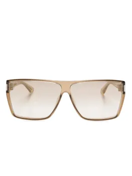 Солнцезащитные очки в квадратной оправе Saint Laurent Eyewear, нейтральный