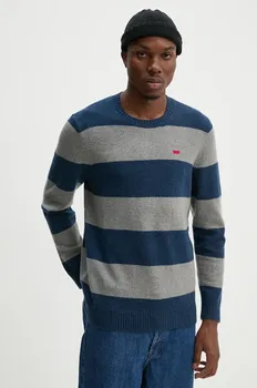 Шерстяной свитер Levi's, темно-синий