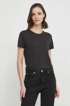 Хлопковая футболка Tommy Hilfiger, черный