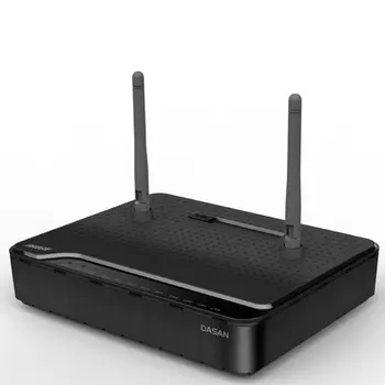 Абонентский терминал (ONT) Dasan H640GW, 802.11a/b/g/n, 2.4 ГГц, до 300 Мбит/с, WAN (GPON SC/APC) 1x1 Гбит/с, LAN 4x1 Гбит/с, внешних антенн: 2 (H640GW)