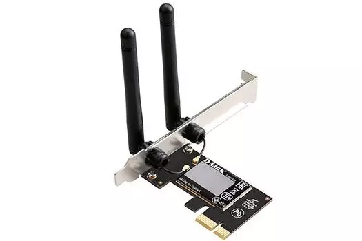 Адаптер Wi-Fi D-link DWA-548, 802.11b/g/n, 2.4 ГГц, до 300 Мбит/с, 20 дБм, PCI-E, внешних антенн: 2x2 дБи, 10 шт. (DWA-548/10/C1A)