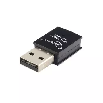 Адаптер Wi-Fi GEMBIRD WNP-UA-005, 802.11b/g/n, 2.4 ГГц, до 300 Мбит/с, 18 дБм, USB