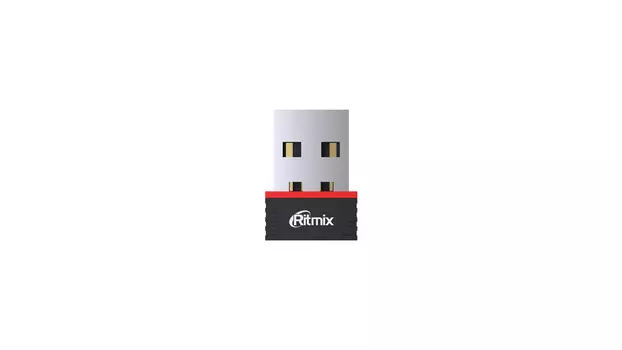 Адаптер Wi-Fi Ritmix RWA-120, 802.11b/g/n, 2.4 ГГц, до 150 Мбит/с, USB