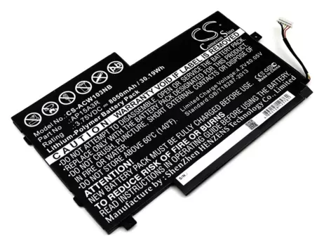 Аккумулятор CameronSino CS-ACW103NB, 3.75V, 8050mAh, Li-pol для Acer Aspire Switch 10E