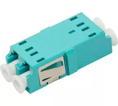 Адаптер оптический LC UPC, дуплекс, многомодовый, OM3, голубой LANMASTER LAN-2LCS/NF-AM-OM3 (LAN-2LCS/NF-AM-OM3)