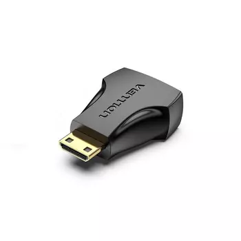 Переходник (адаптер) HDMI(19F)-Mini HDMI(19M), 10 см, черный Vention AISB0 (AISB0)