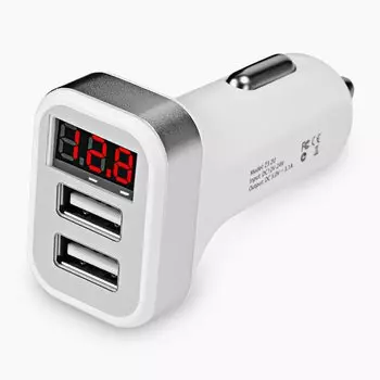 Автомобильное зарядное устройство Hoco Z3, 2xUSB, 3.1А, белый (108963)