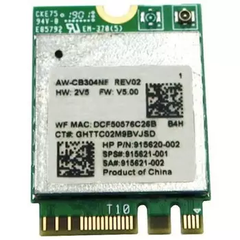 Адаптер Bluetooth+Wi-Fi KS-is KS-578, 802.11a/b/g/n/ac, 2.4 / 5 ГГц, до 433 Мбит/с, M.2