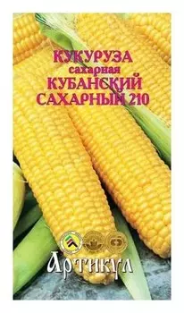 Семена. кукуруза сахарная "Кубанский сахарный 210" (Вес: 8 г)