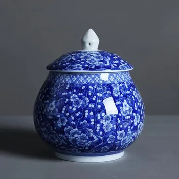 Большая емкость, общая банка для дома, кухни, канистра для специй, портативная герметичная керамика, контейнер для чая, резервуар для хранения кофе, дорожная банка для чая 12x14cm 700ml
