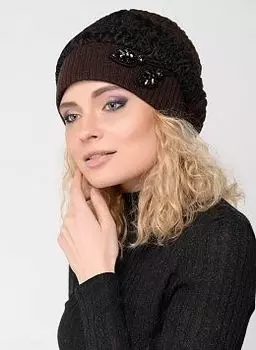 Берет из каракуля 04 c утеплителем, КАЛЯЕВ