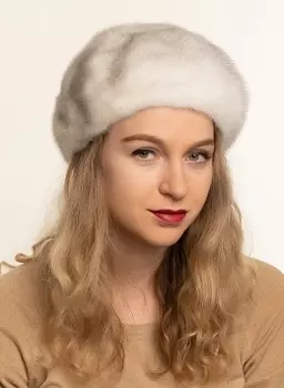 Берет из норки 01, КАЛЯЕВ