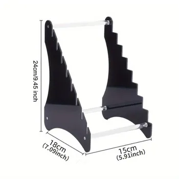 Acrylic Table Knife Display Stand Folding Knife Butterfly Knife Saber Fruit Knife Kitchen Display Storage Rack 10cm прозрачный