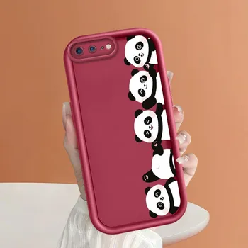 Чехол для телефона с рисунком мультяшной панды для iPhone Samsung Galaxy Xiaomi Redmi POCO HUAWEI Honor, противоударный резиновый мягкий гибкий чехол iPhone 6S