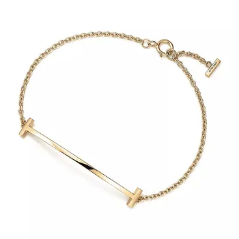 Браслет Tiffany & Co. Tiffany T Smile, золото
