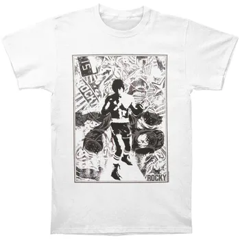 Белая футболка унисекс Rocky 76 Collage Slim Fit S