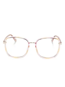 Chlo Eyewear очки в квадратной оправе, золотой