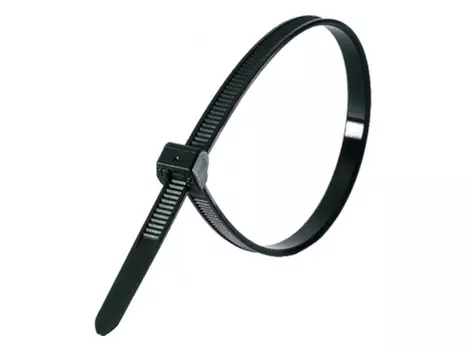 Стяжка Smartbuy, 7.6 мм x 450 мм, 100 шт., черный (SBE-CT-76-450-b)