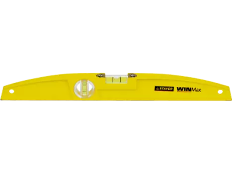 Строительный уровень 40см, точность 1 мм/м, 2 глазка, брусковый, STAYER WINMax (34713-040_z01)