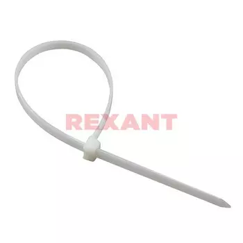 Стяжка Rexant CK-200x3, 2.5 мм x 200 мм, 100 шт., белый (07-0200-4)