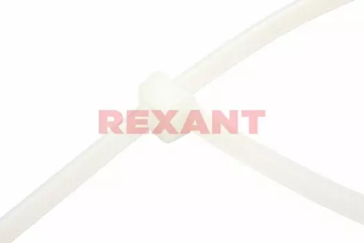 Стяжка Rexant CK-200x5, 4.8 мм x 200 мм, 100 шт., белый (07-0200-5)