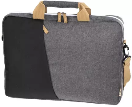 Сумка для ноутбука 15.6" HAMA Florence, черный/серый (00217116)