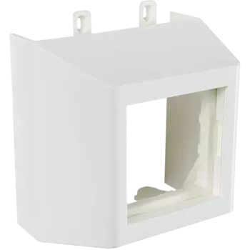 Суппорт с рамкой SPL для кабель-канала 75x20, 1 пост (45х45), IP40, белый (075007S)