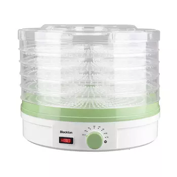 Сушилка для овощей и фруктов Blackton Bt FD1114, 245 Вт, 35-70 °C, белый/зеленый