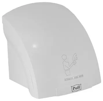 Сушилка для рук Puff 8820, 2кВт, 16 м/с, автовключение, белый