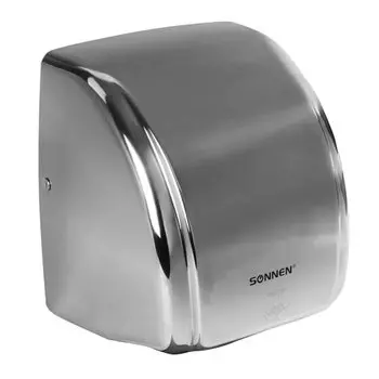 Сушилка для рук Sonnen HD-230S, 2.1кВт, 24.5 м/с, автовключение, антивандальная, Хром (604195)