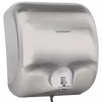 Сушилка для рук Sonnen HD-999, 1.8кВт, 32 м/с, автовключение, антивандальная, Хром (604746)