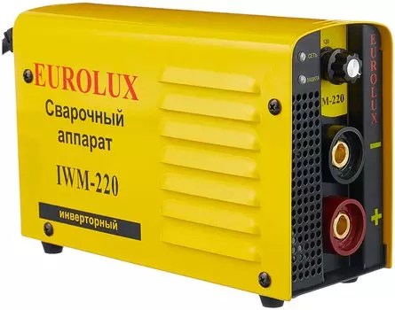 Сварочный аппарат EUROLUX IWM220, MMA, инверторный, MMA (10A-220A), 160В-242В (65/28)