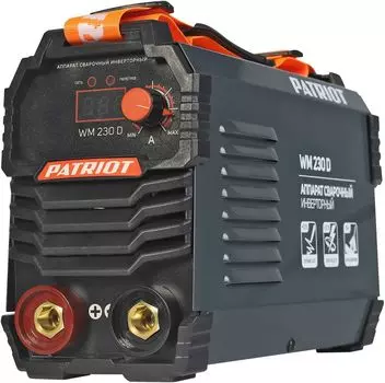 Сварочный аппарат Patriot WM230D, MMA, инверторный, MMA (20А-230А), 140 В-240 В (605302023)