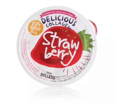 Коллагеновые фруктовые маски для лица Baviphat Urban Dollkiss Delicious Collagen Modeling Pack Strawberry