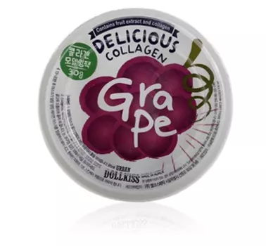 Коллагеновые фруктовые маски для лица Baviphat Urban Dollkiss Delicious Collagen Modeling Pack Grape
