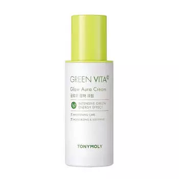 Крем для лица с витамином C и исландским мхом Tony Moly Green Vita C Glow Aura Cream