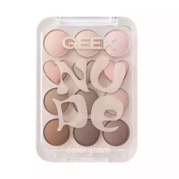 Компактная палетка теней для век colorgram Pin Point Eyeshadow Palette 07 Nude+Geek