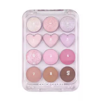 Компактная палетка теней для век colorgram Pin Point Eyeshadow Palette 03 Pink+Lavender
