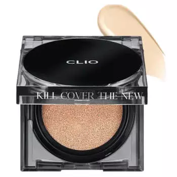 Стойкий полуматовый кушон с невесомым покрытием CLIO Kill Cover The New Founwear Cushion SPF50+ PA+++ 3 Linen