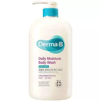 Ламеллярный гель для душа Derma:B Daily Moisture Body Wash Cotton Musk